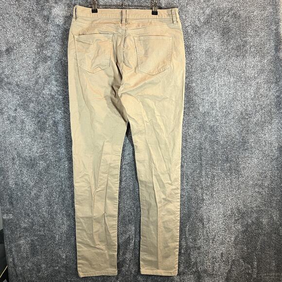 Flint and Tinder Pants Mens 32x34 Khaki Tapered Fit Stretch Casual Chino - Picture 2 of 11